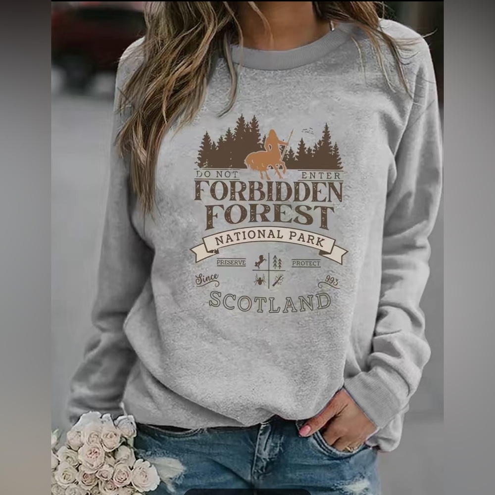 Harry Potter Forbidden Forest Sweatshirt New Small